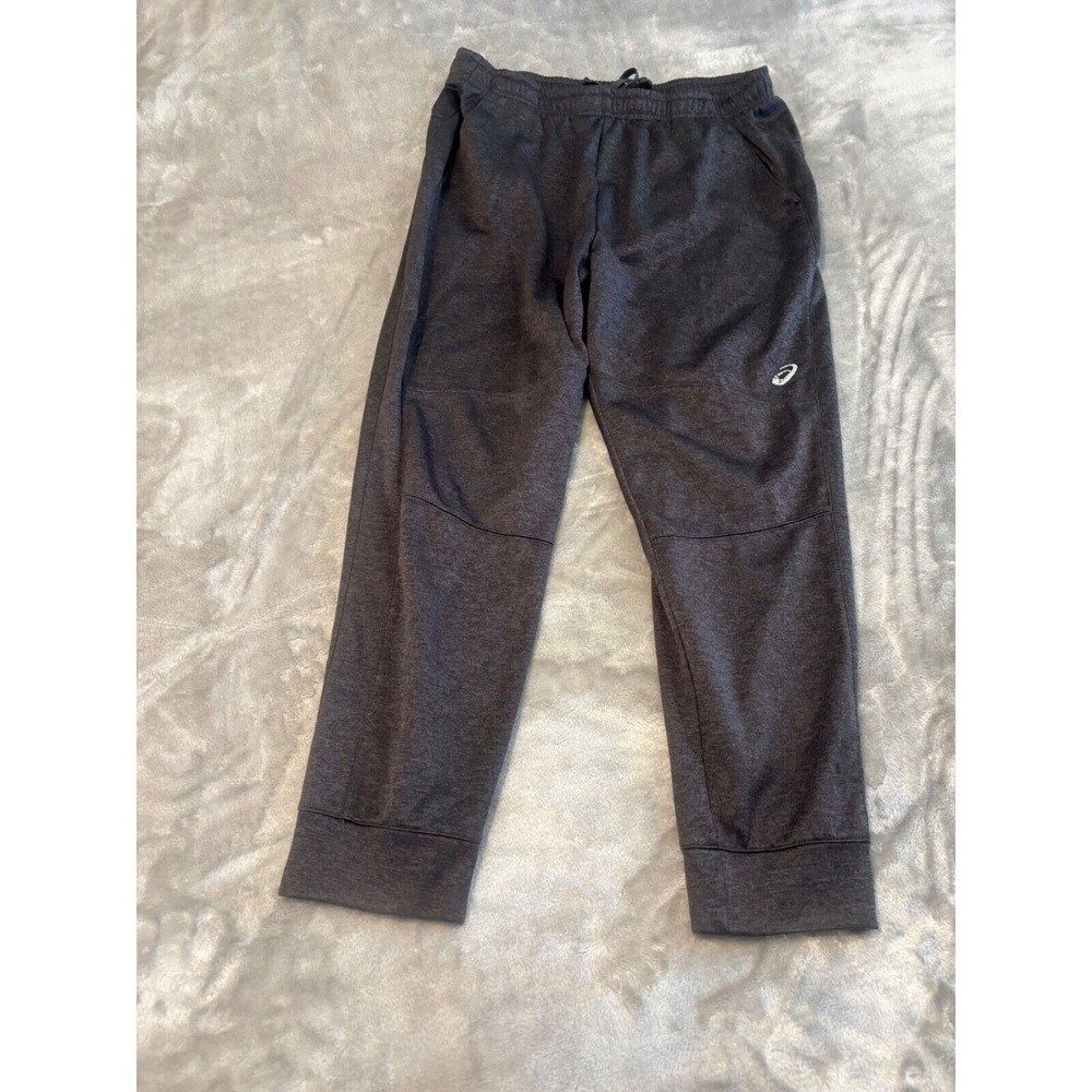 Asics Pants Joggers Workout Casual ‎ Warmup Gray Large Men's
